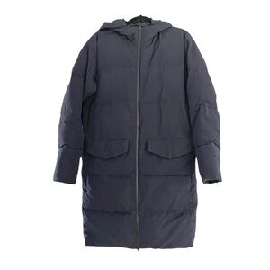 EVERLANE Renew Winter Long Puffer Coat Hood Blue M